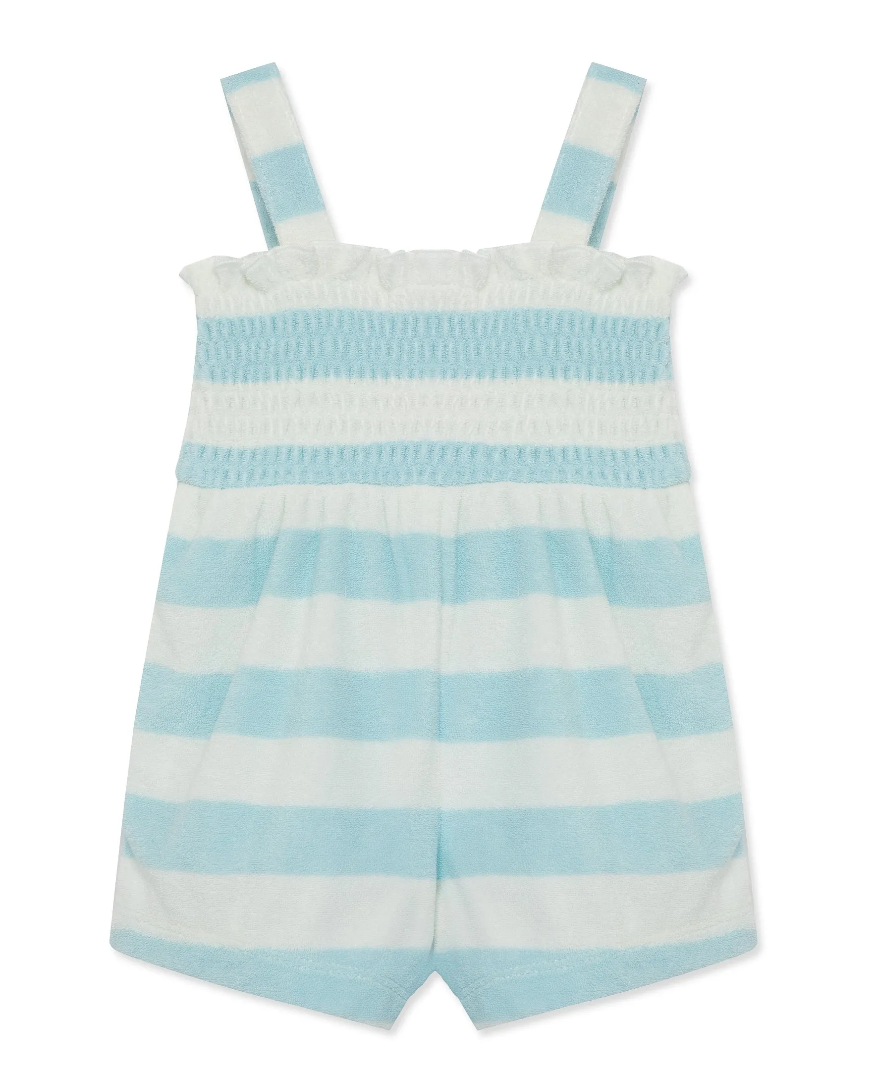 Focus Kids Blue Stripe Terry Romper (12M-24M)