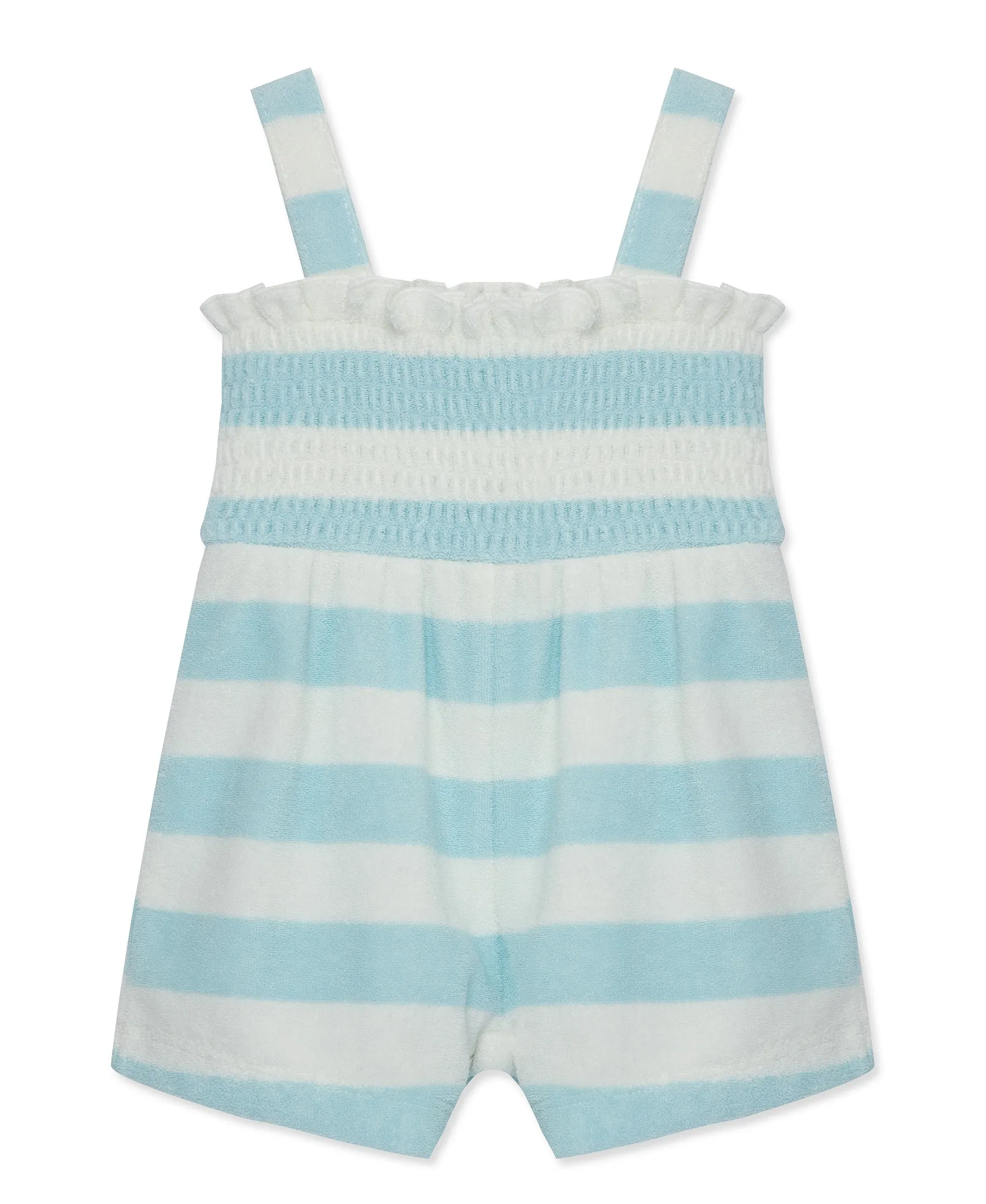 Focus Kids Blue Stripe Terry Romper (12M-24M)