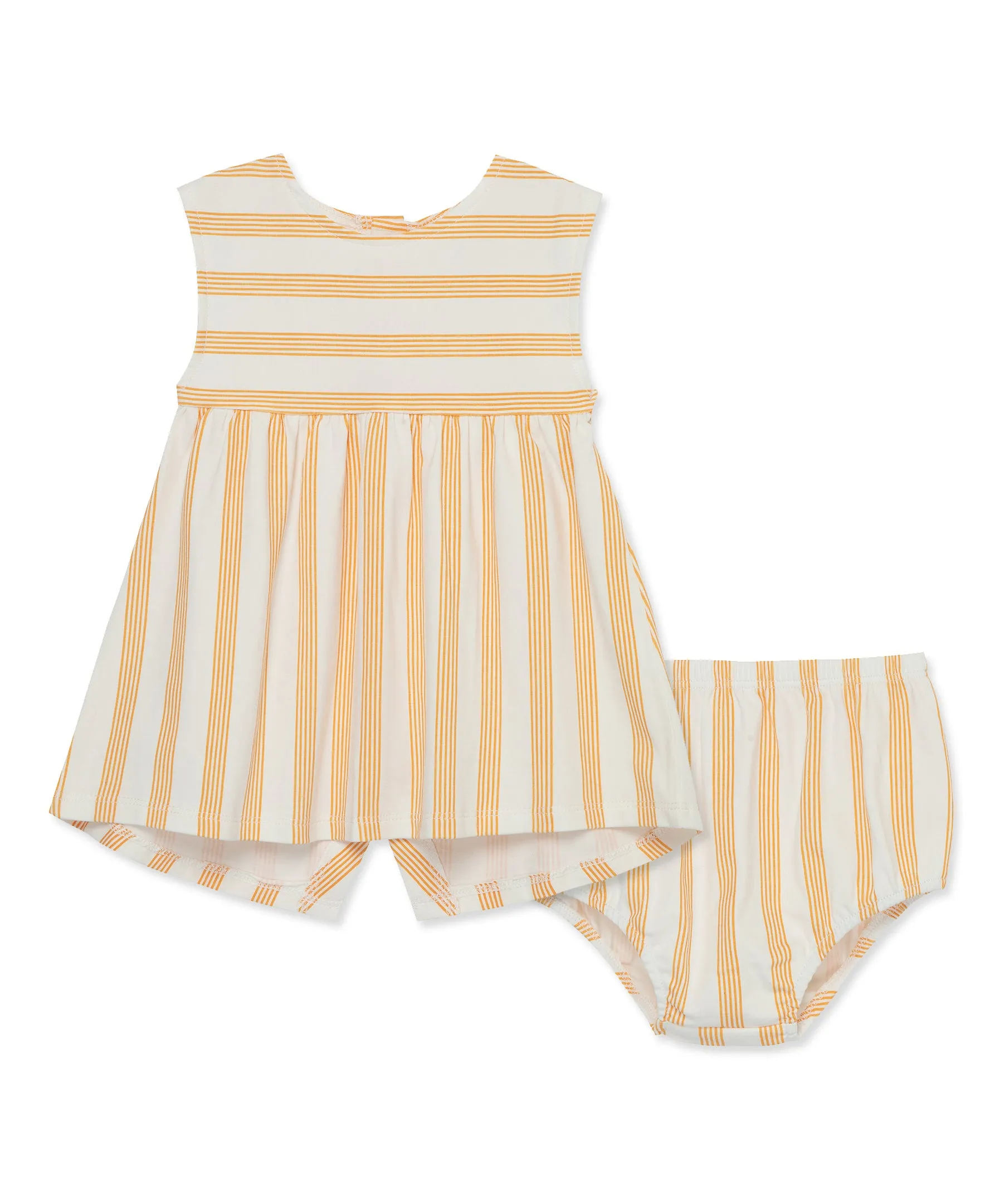 Focus Kids Orange Stripe Dress Set(12M-24M)