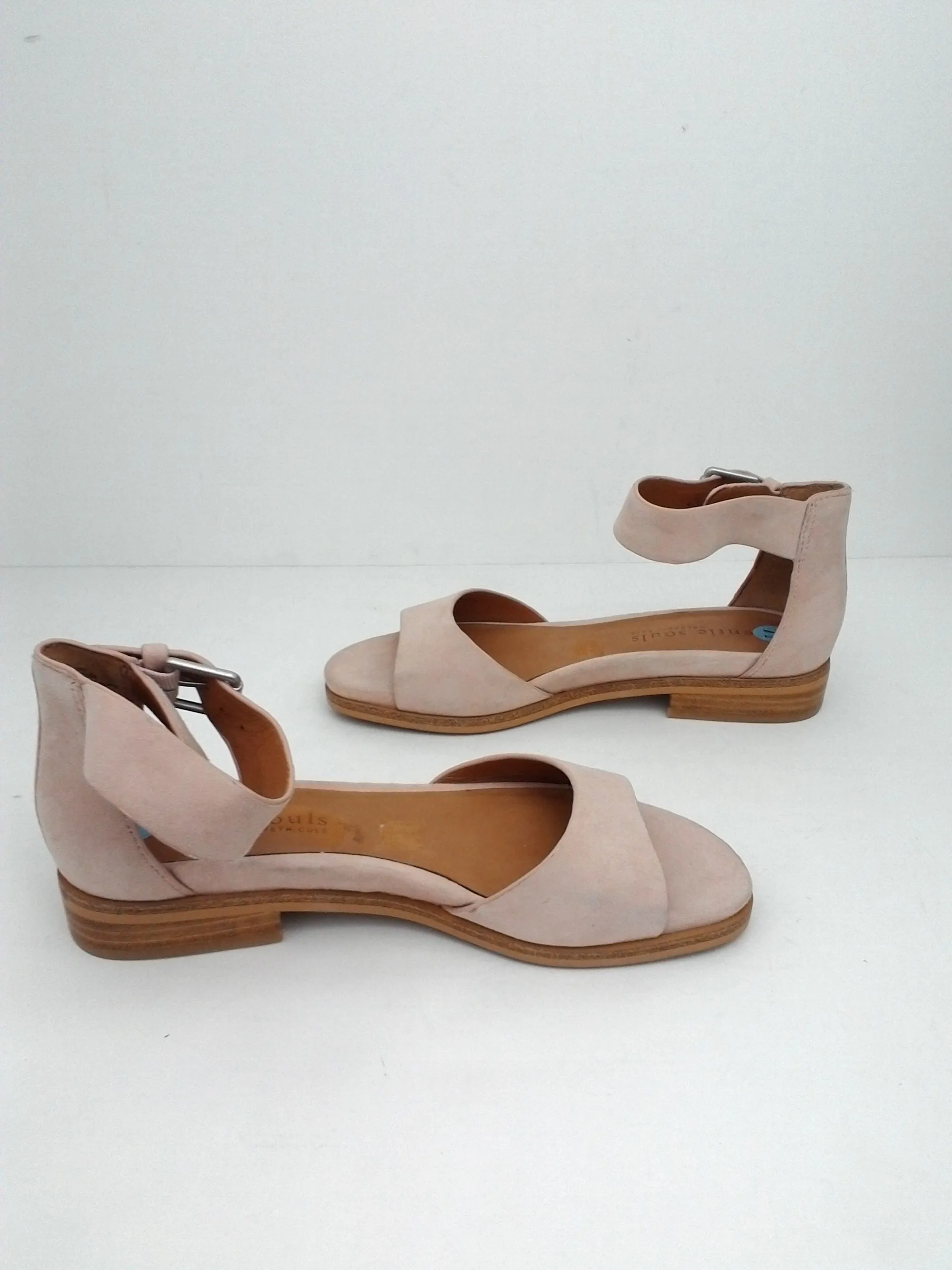 Gentle Souls By KENNETH COLE Soft Pink Leather Gracey Sandal Size 7.5M