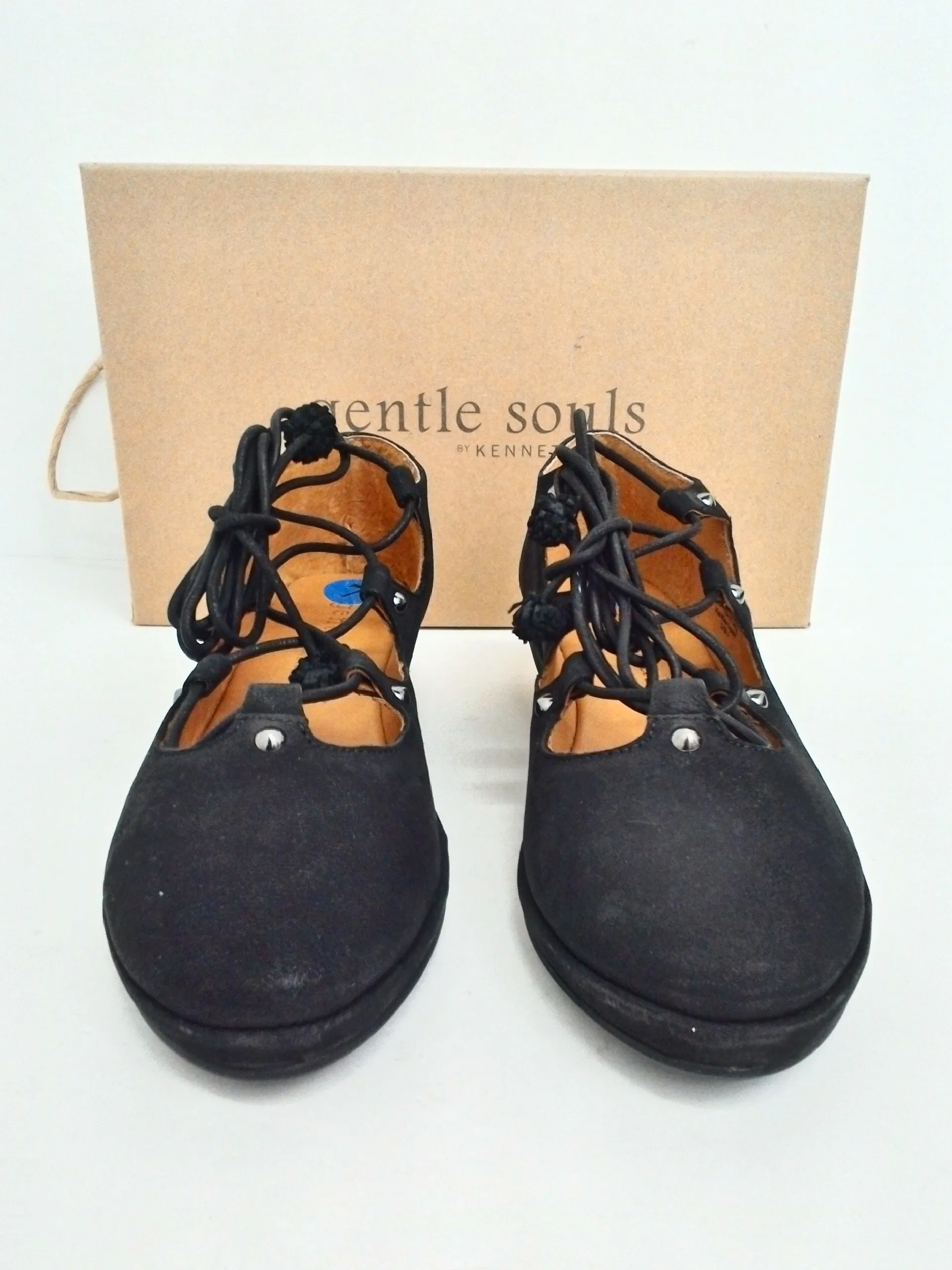 Gentle Souls by Kenneth Cole Women's Nita Black Wedge Size 7 M