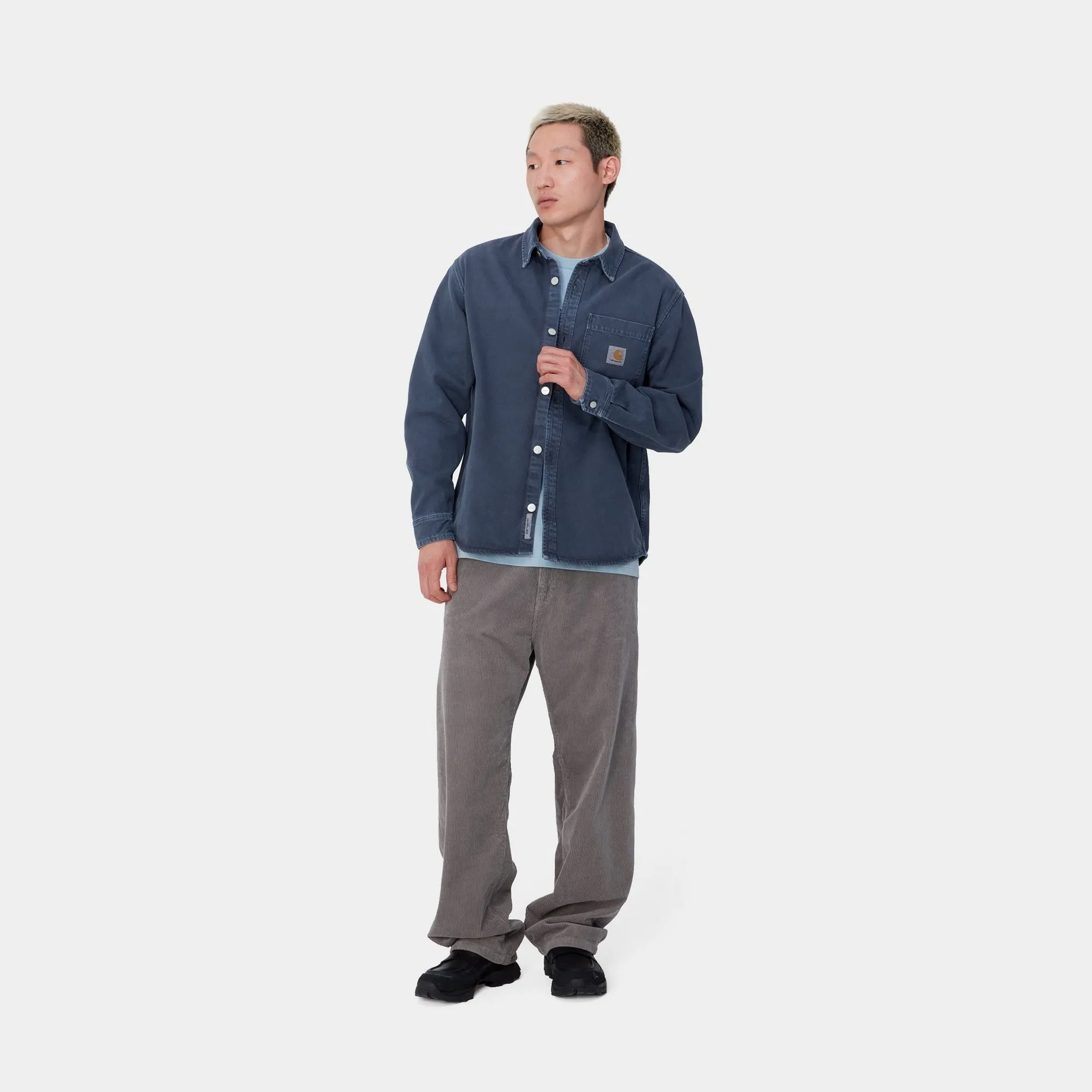 George Shirt Jacket | Air Force Blue (stone dyed)