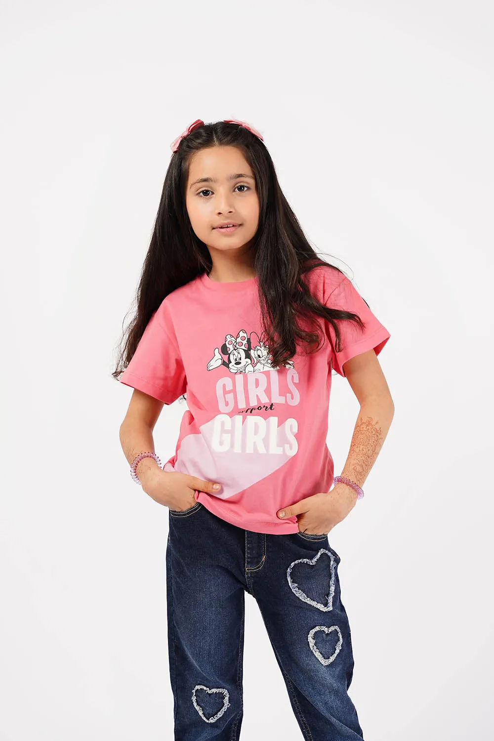 Girl's Short Sleeves Graphics Tee