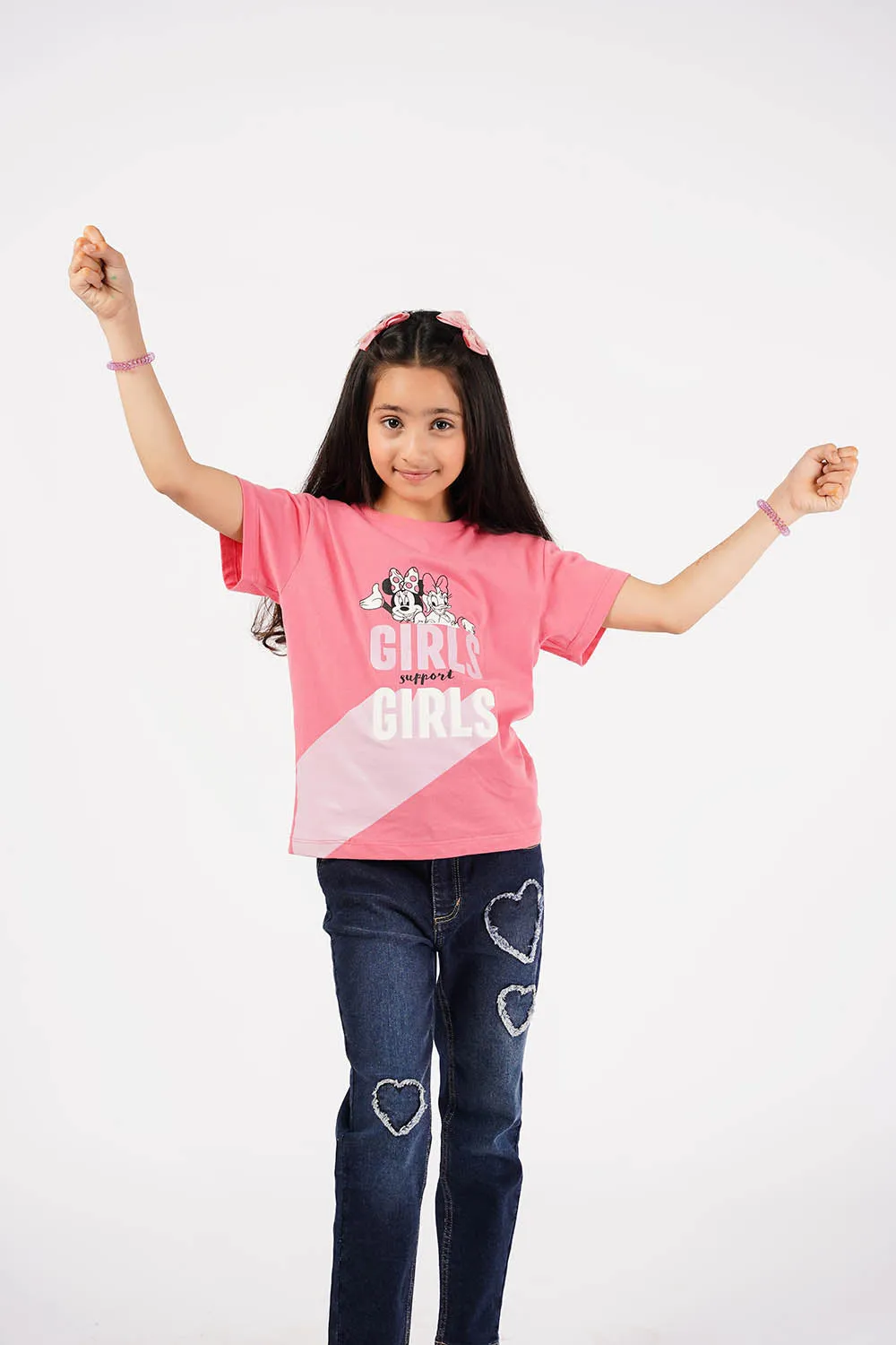 Girl's Short Sleeves Graphics Tee