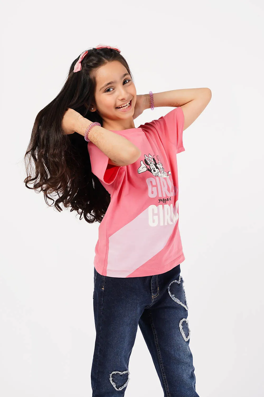 Girl's Short Sleeves Graphics Tee