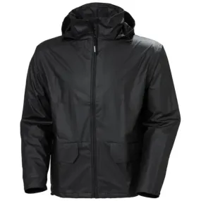 Helly Hansen Men's Voss Waterproof Work Rain Jacket 70180 - Black