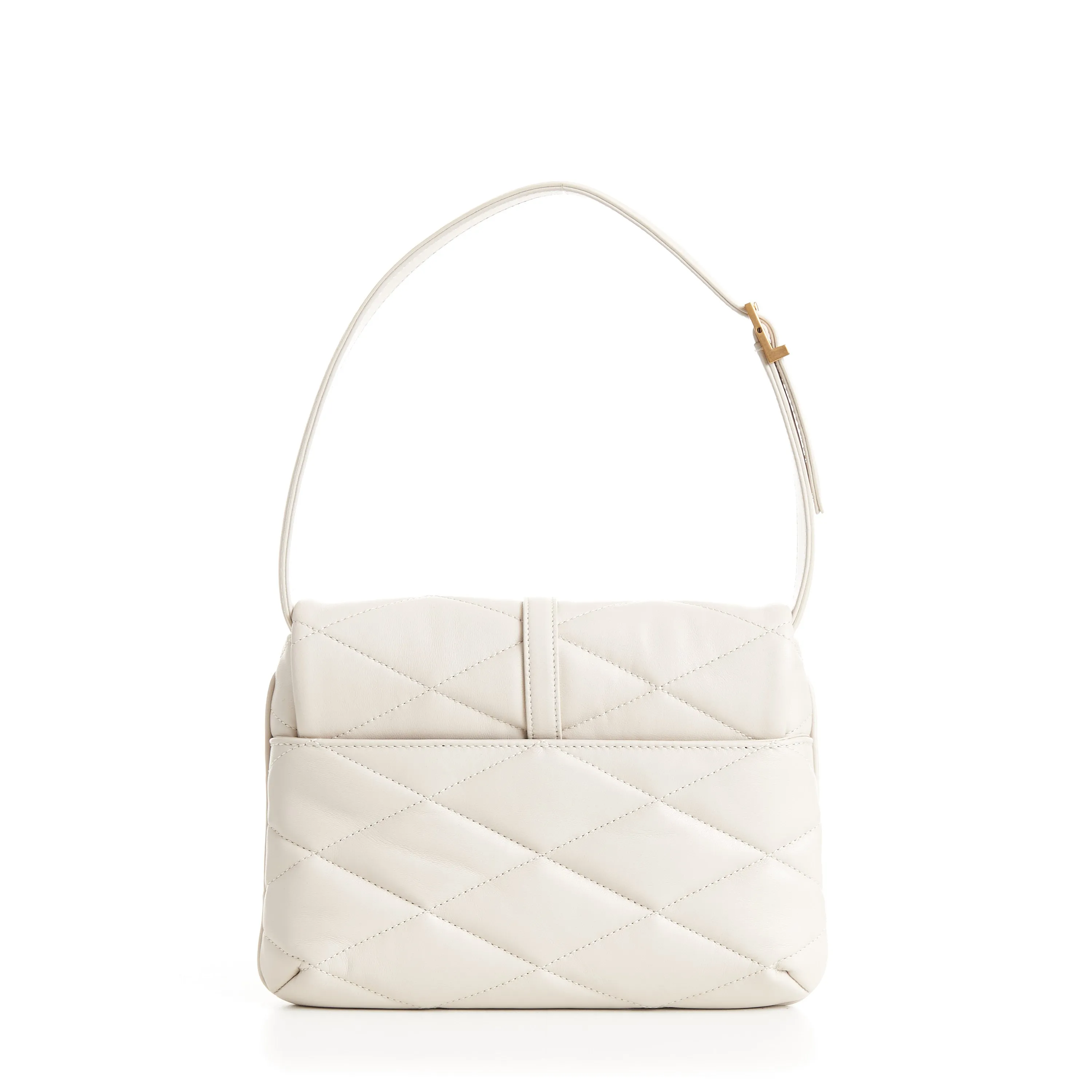 LE 57 YSL Hobo Bag - Quilted Lambskin Vintage White