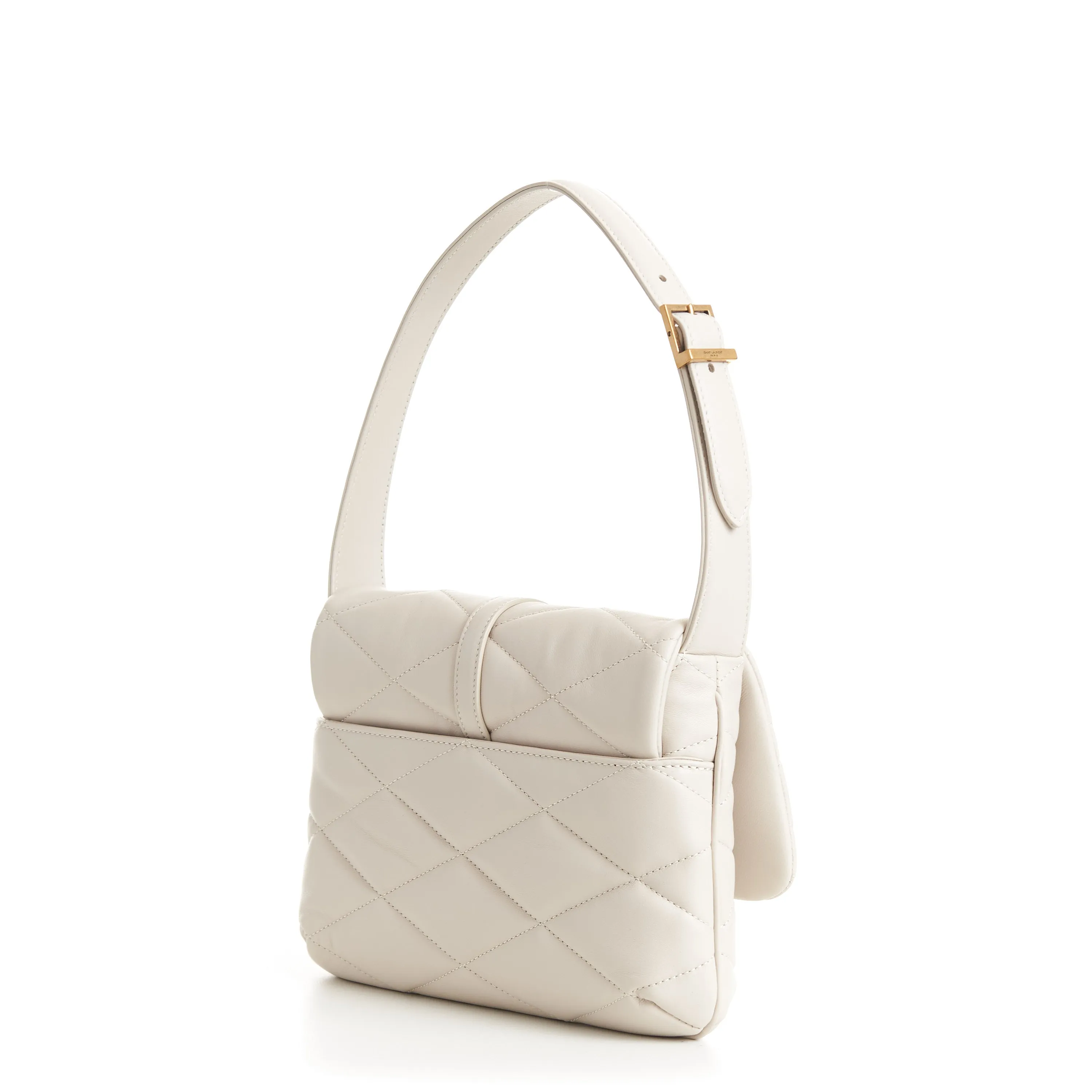 LE 57 YSL Hobo Bag - Quilted Lambskin Vintage White