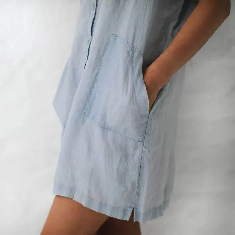 Linen tunic blue by Seaside Tones