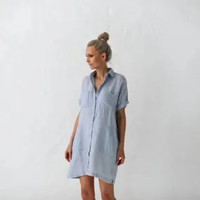 Linen tunic blue by Seaside Tones