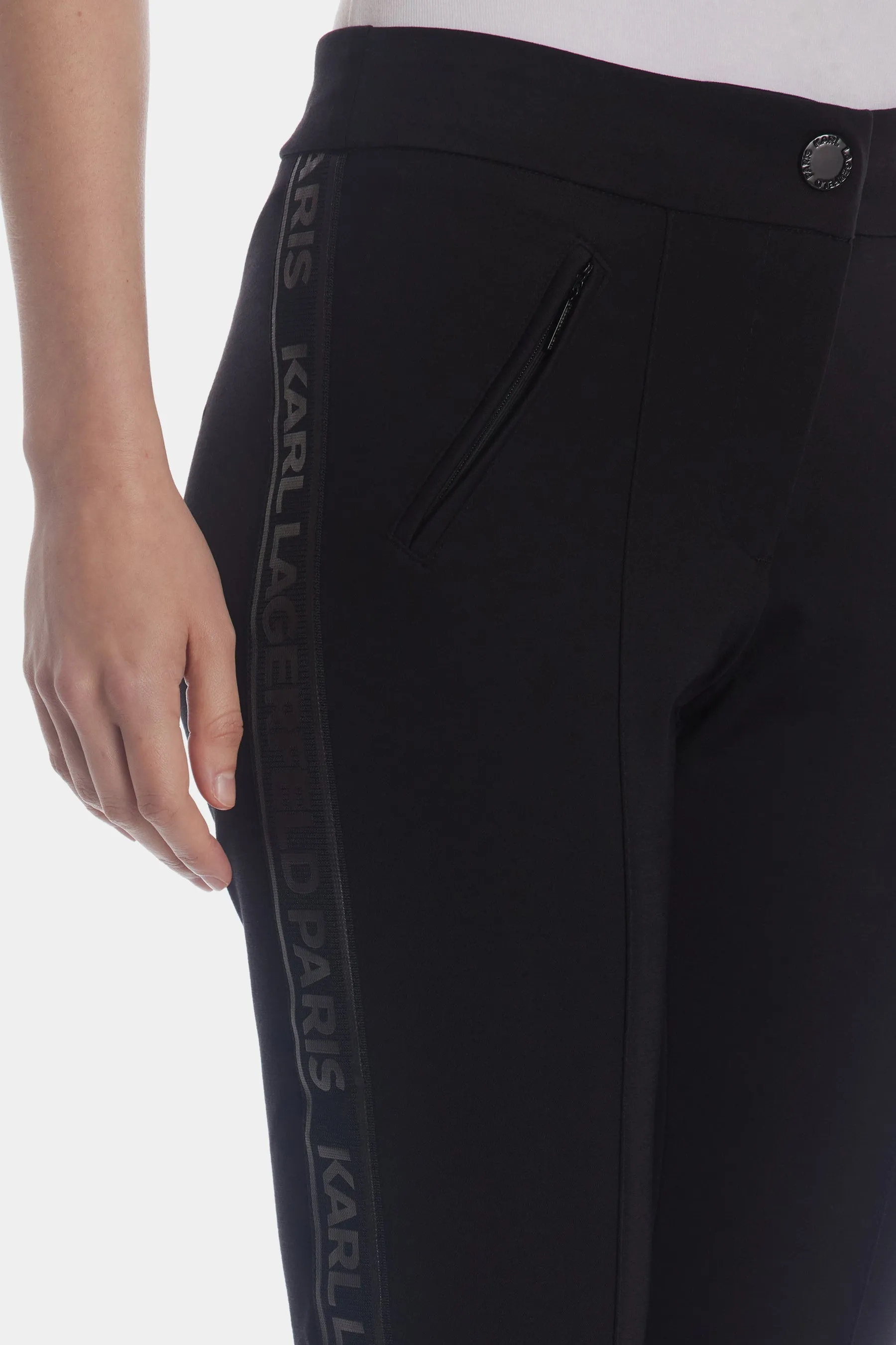 Logo Taped Skinny Pants