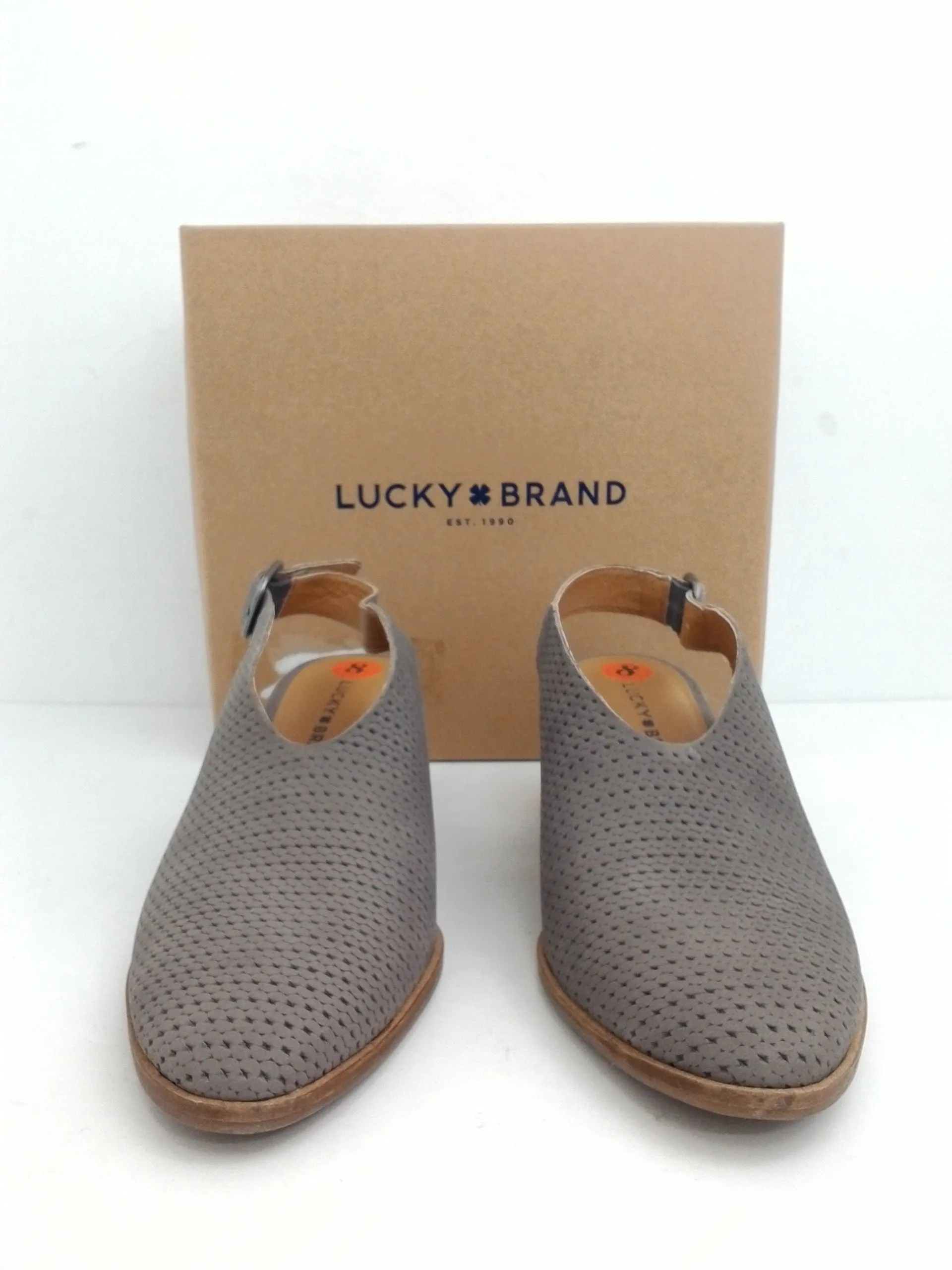 Lucky Brand Women's Lideton Grey Leather Size 8 M