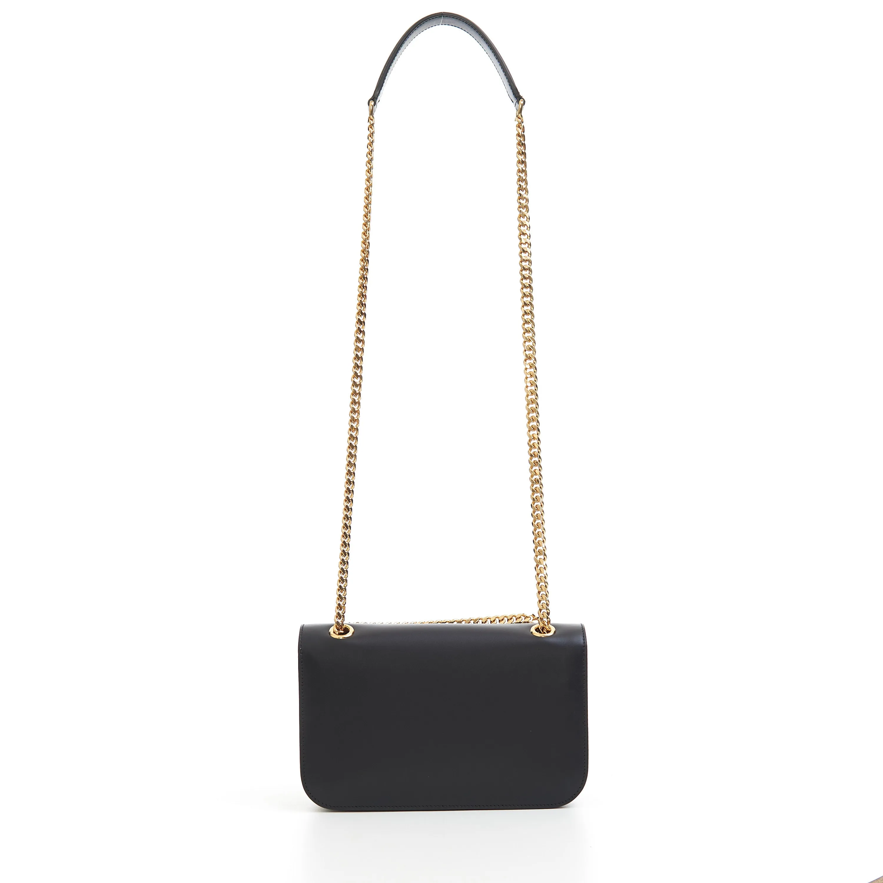 Medium Bag Triomphe Frame In Black Shiny Calfskin