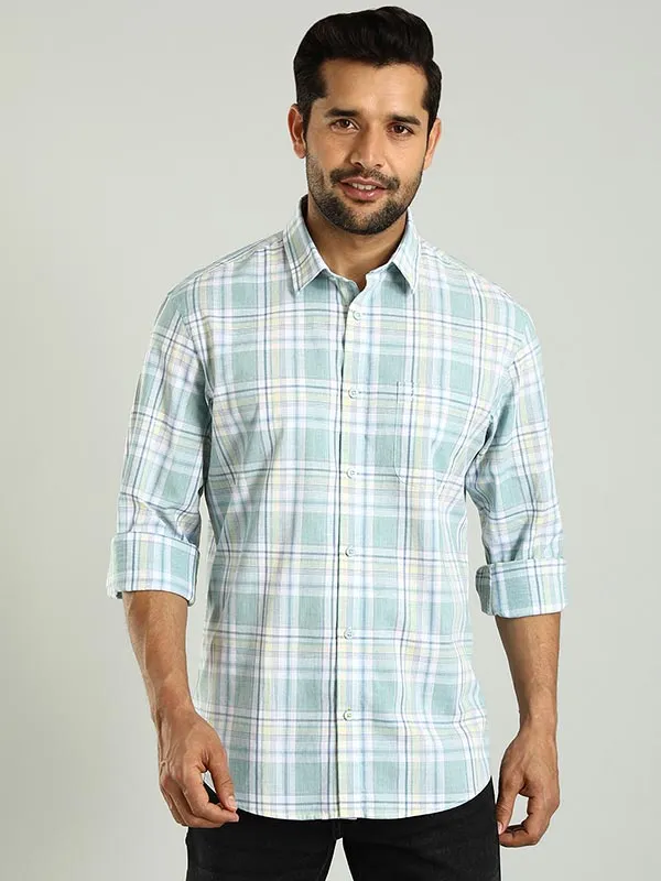 Men Checked Full Sleeve Cotton Shirt