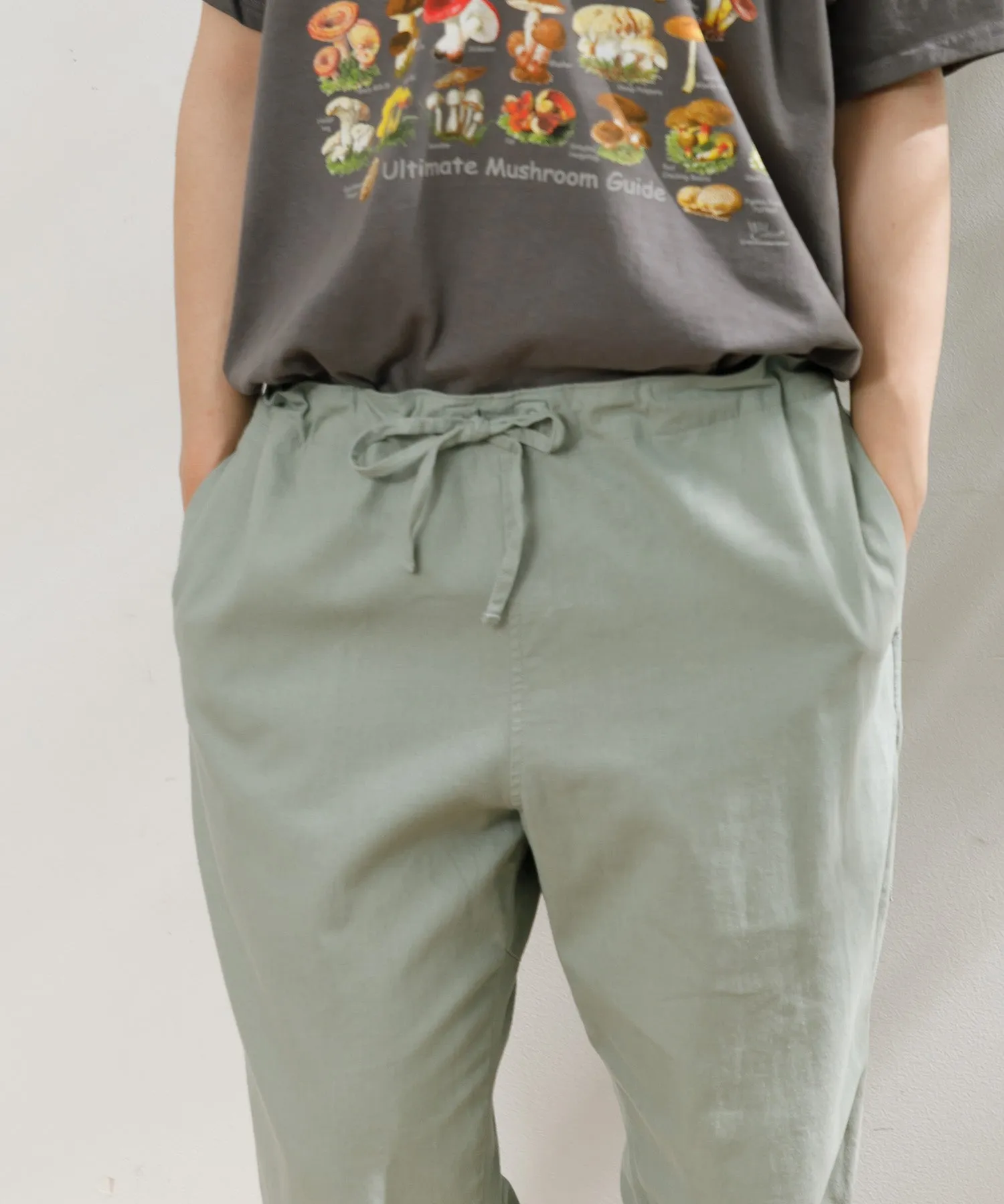 【MEN】ARMY TWILL COTTON LINEN SLAB SLEEPING PANTS