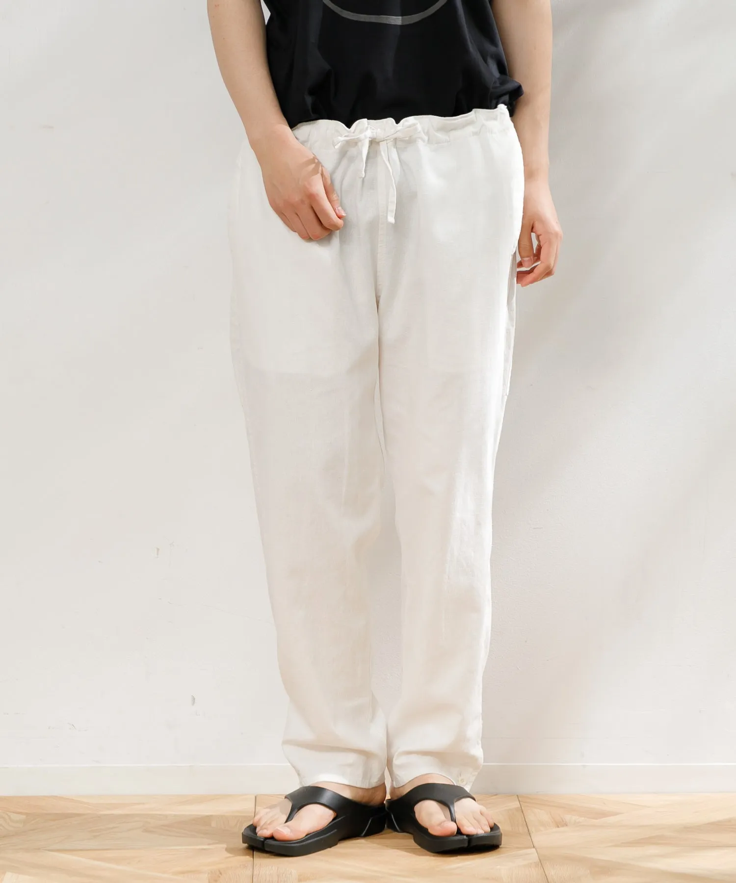 【MEN】ARMY TWILL COTTON LINEN SLAB SLEEPING PANTS