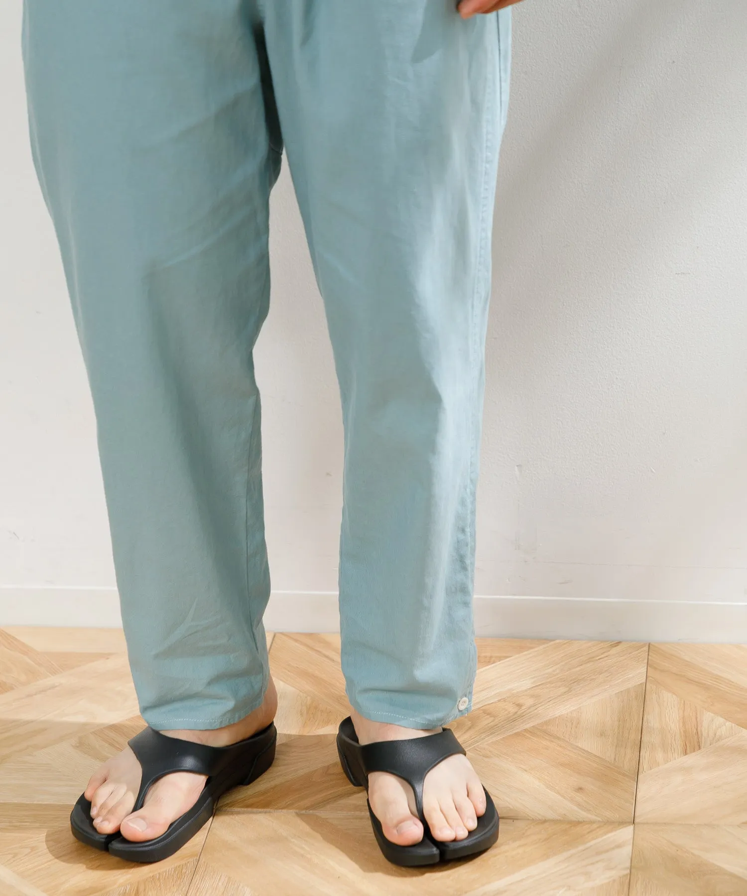 【MEN】ARMY TWILL COTTON LINEN SLAB SLEEPING PANTS