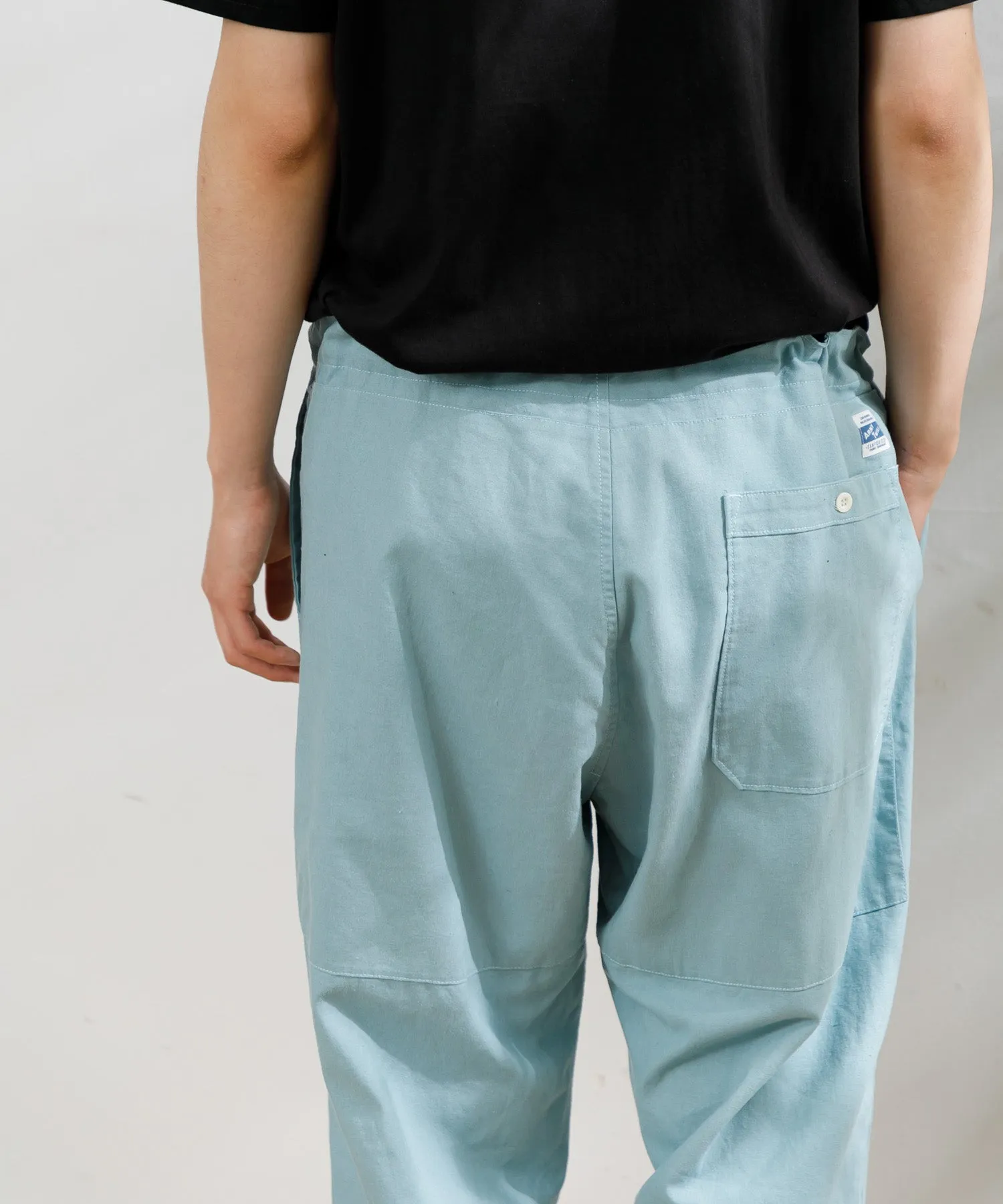 【MEN】ARMY TWILL COTTON LINEN SLAB SLEEPING PANTS