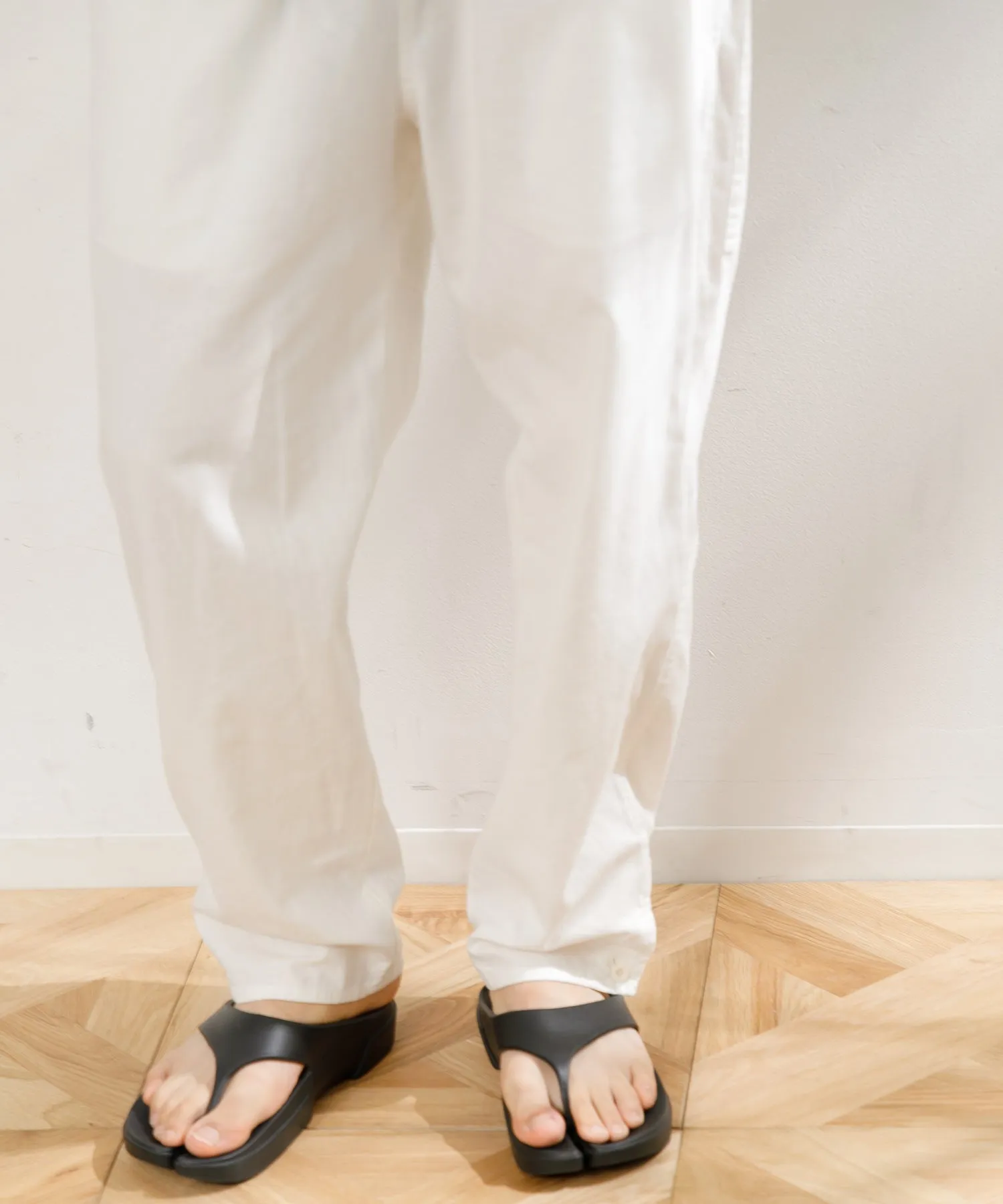 【MEN】ARMY TWILL COTTON LINEN SLAB SLEEPING PANTS