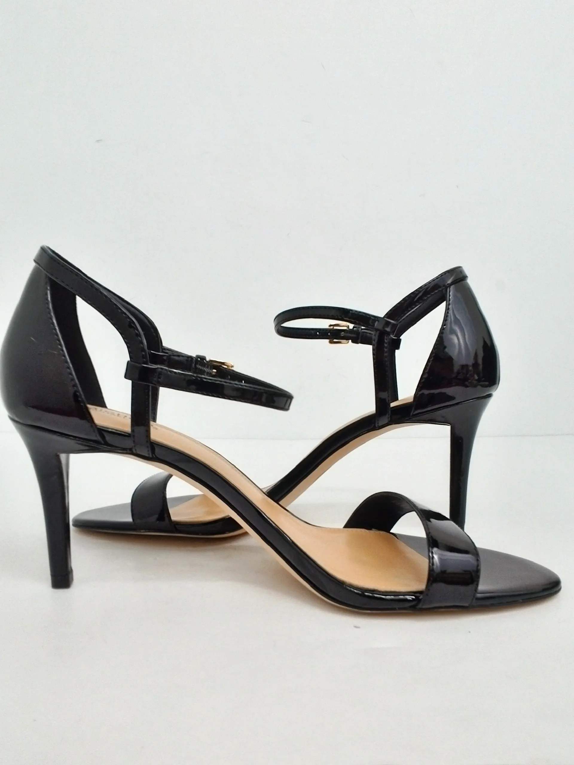 Michael Kors Women's Black Patent Heeled Sandals Size 9.5 N