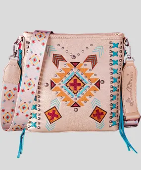 Montana West Embroidered Aztec Collection Concealed Carry Crossbody Bag