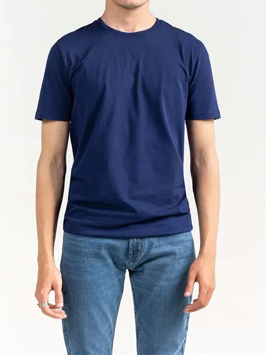 Navy Crew Neck T-shirt