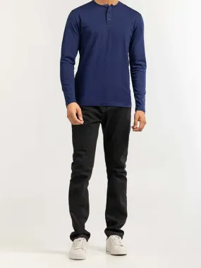 Navy Henley T-shirt