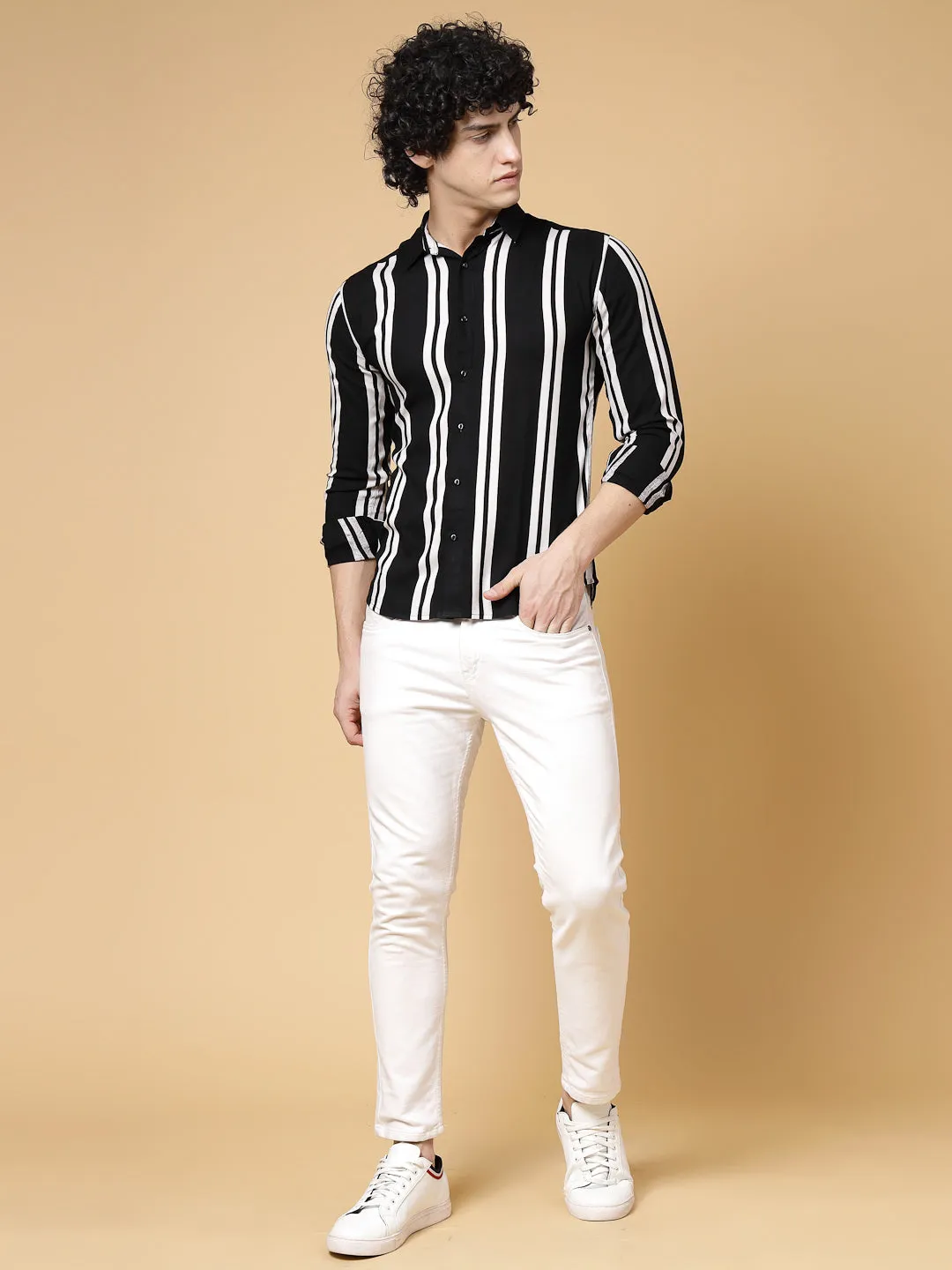 Onyx Striped Shirt