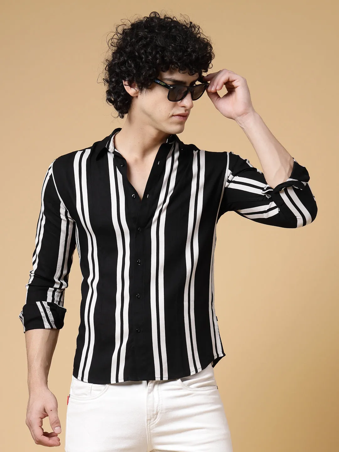 Onyx Striped Shirt