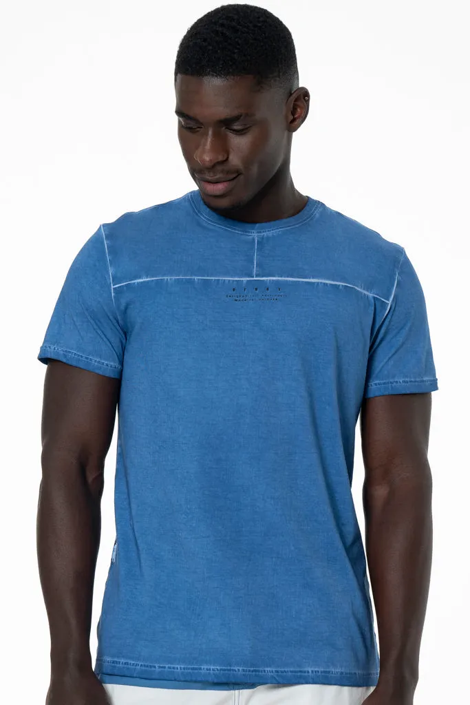 Organic Dye T-Shirt _ 140491 _ Blue