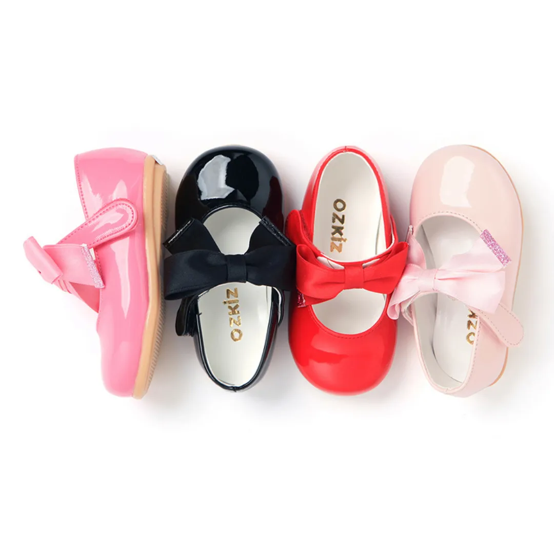 Ozkiz Baby Pink "Macaron Ribbon" Mary Jane | Made In Korea | (Size 140-160)