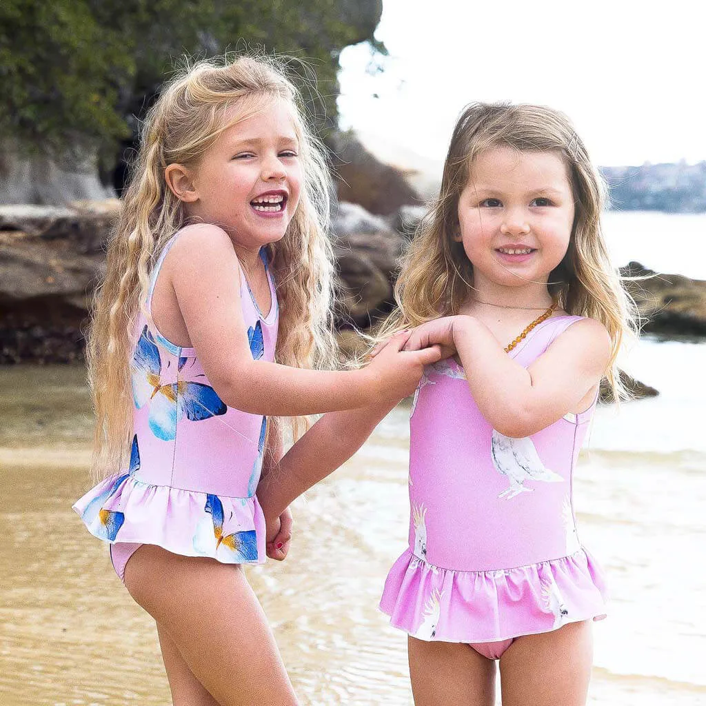 Pink Cockatoo Tutu Swimmers