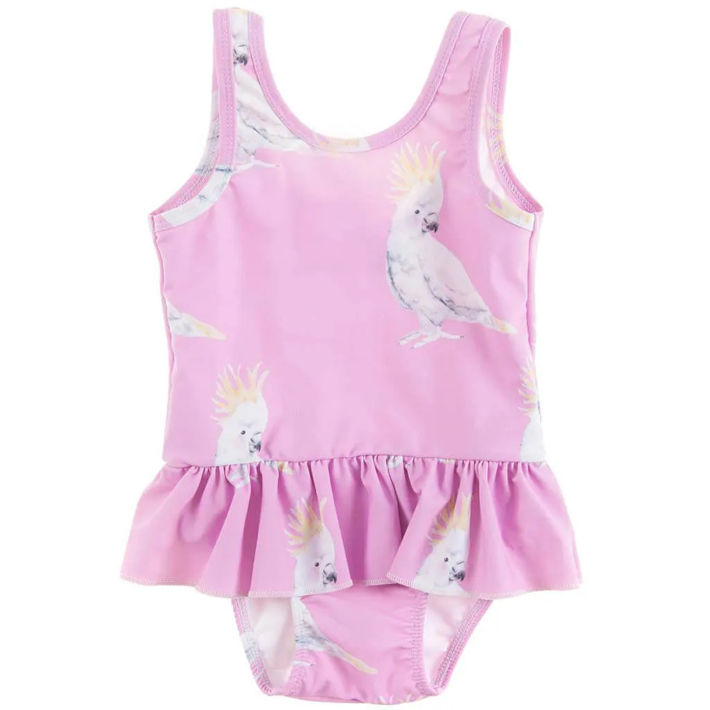 Pink Cockatoo Tutu Swimmers