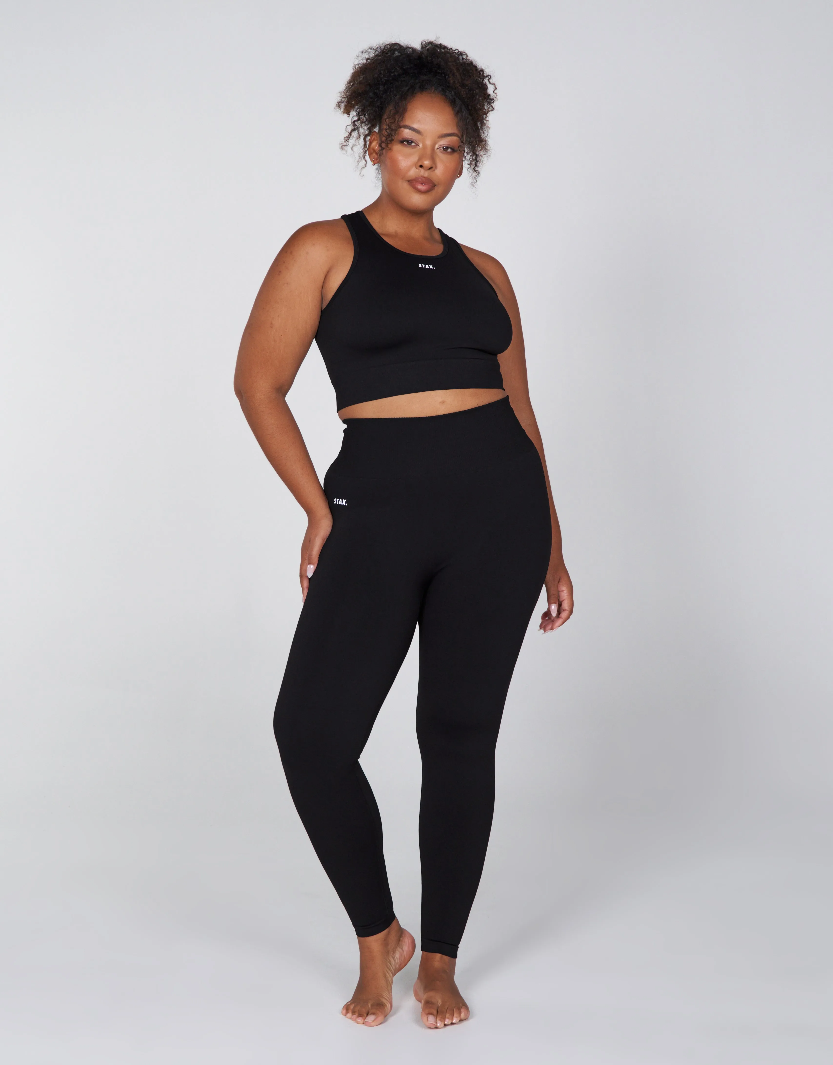 Premium Seamless Favourites Cropped Singlet - Astro