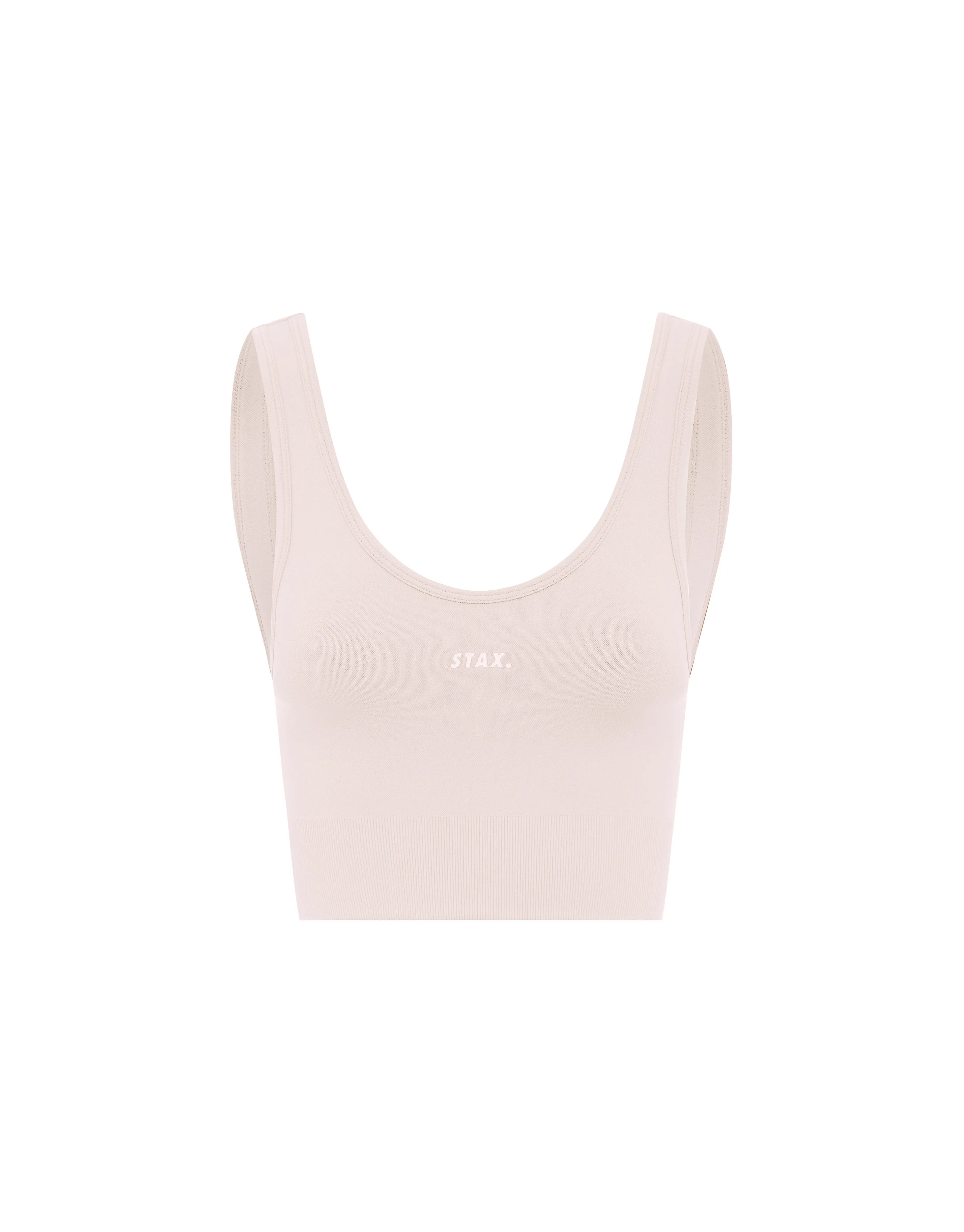 Premium Seamless Favourites Low Back Crop - Bone