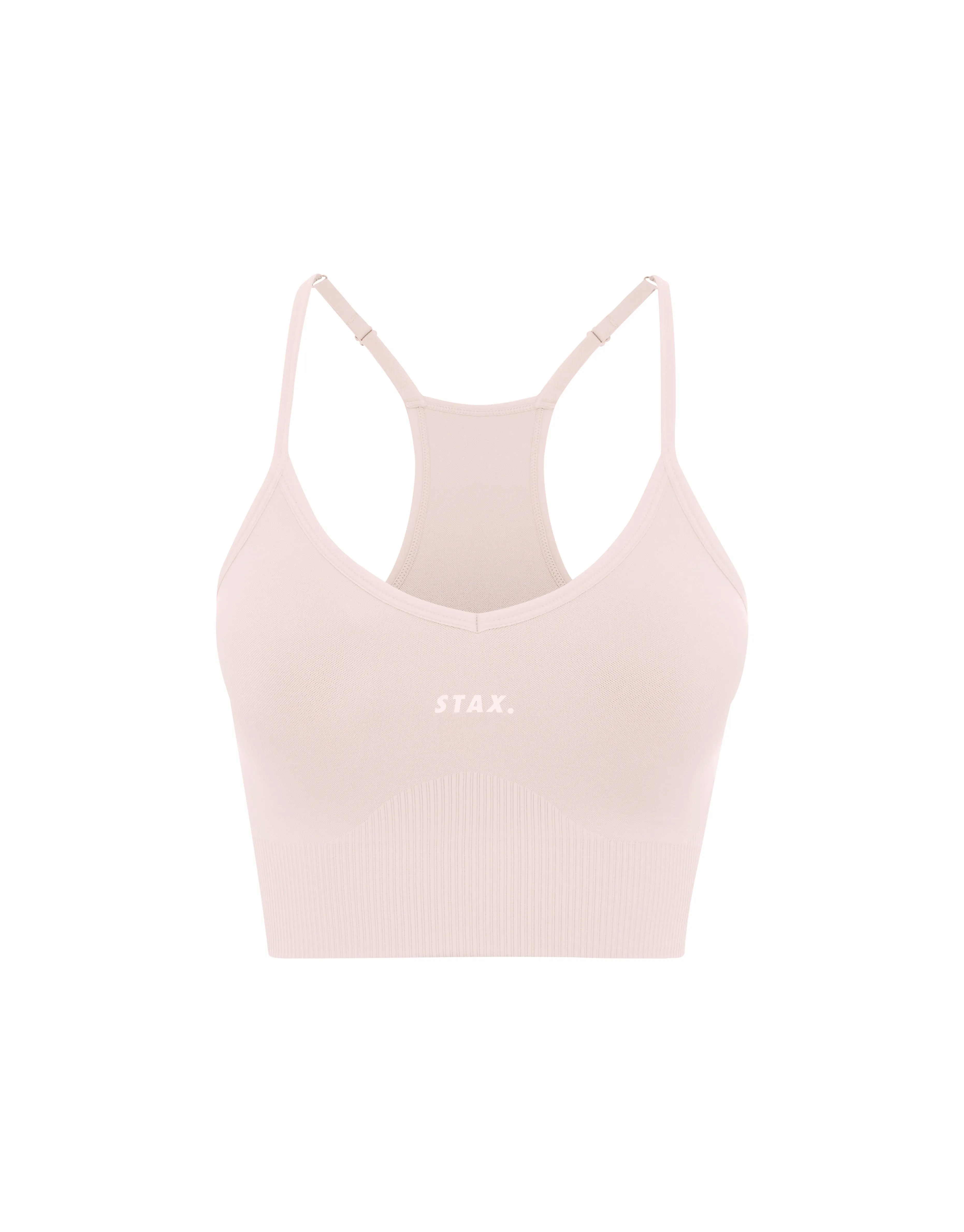 Premium Seamless Favourites Strappy Crop - Bone