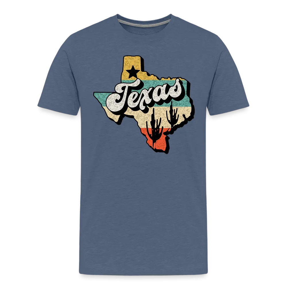 Retro Texan Vibes: Premium Cotton Shirt with Vintage Texas Logo