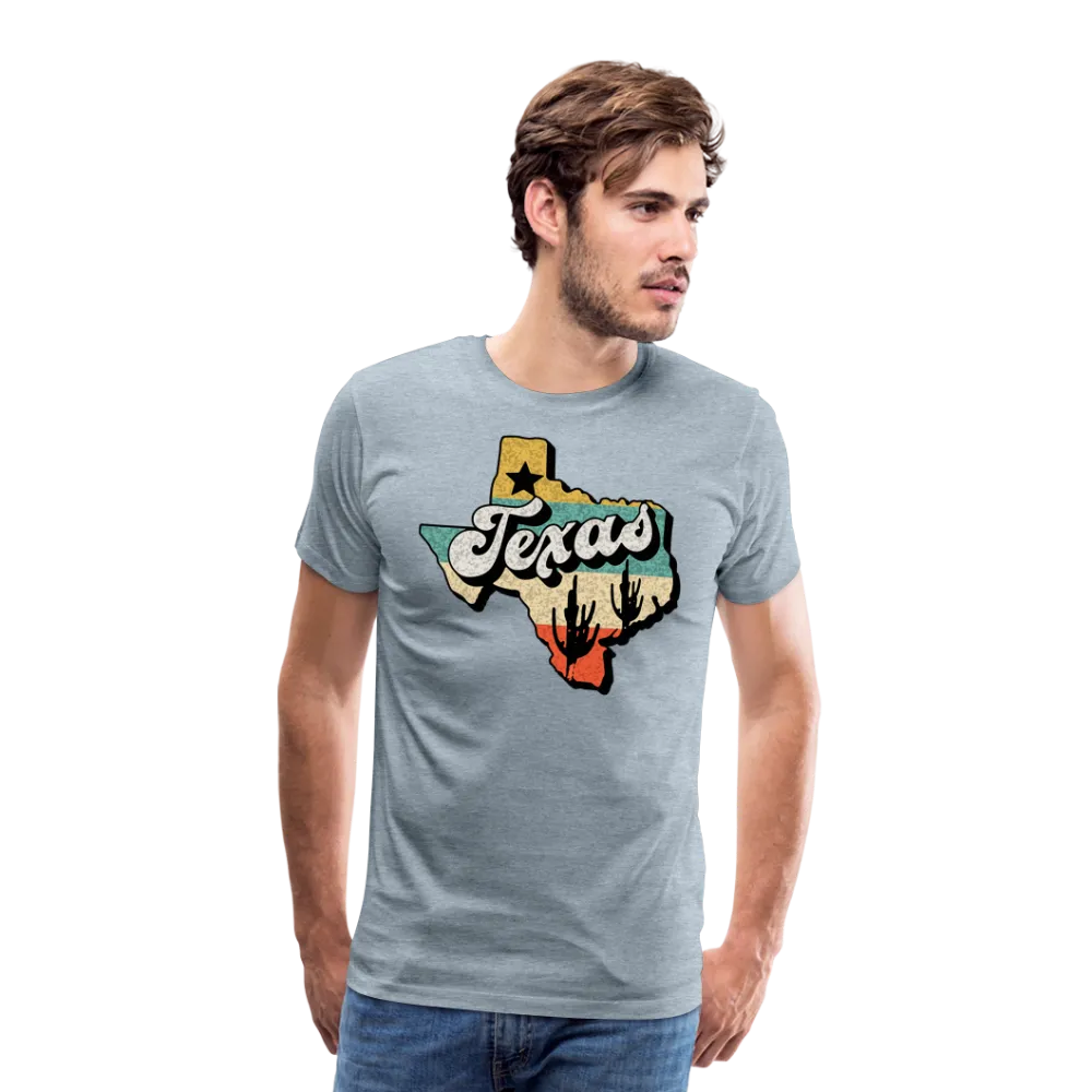 Retro Texan Vibes: Premium Cotton Shirt with Vintage Texas Logo