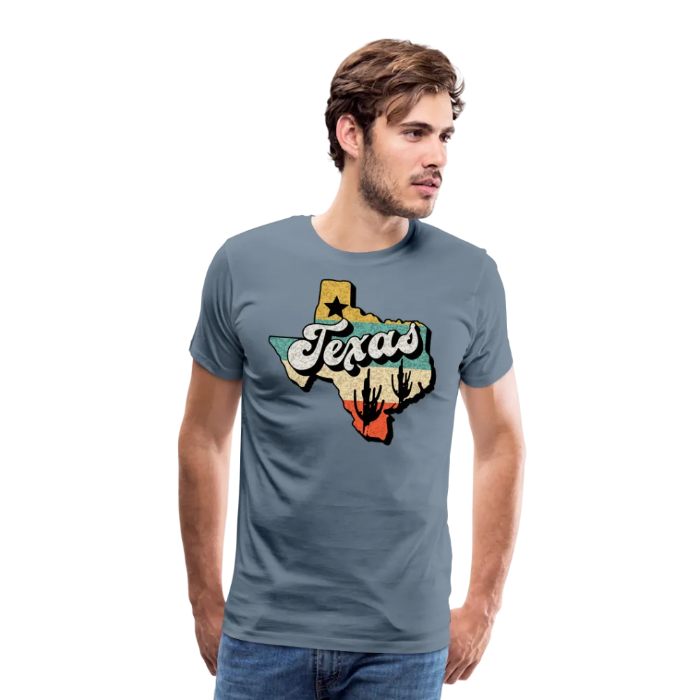 Retro Texan Vibes: Premium Cotton Shirt with Vintage Texas Logo