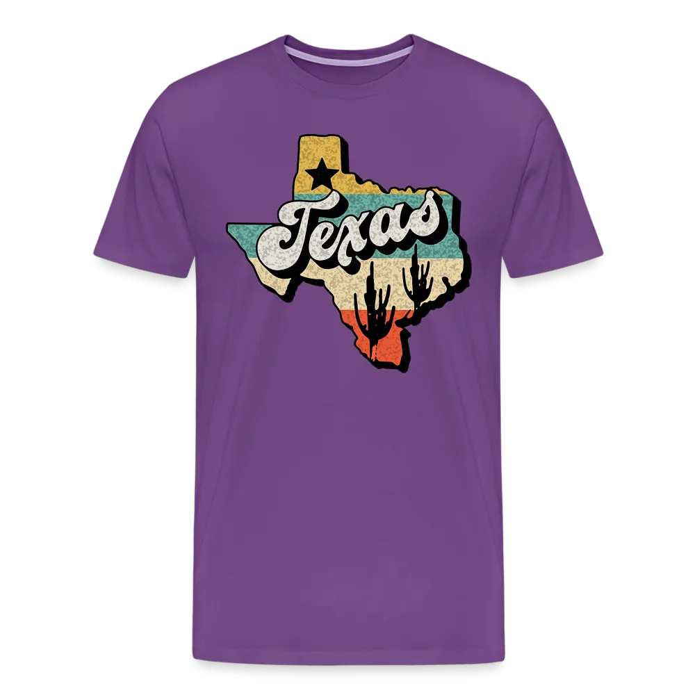 Retro Texan Vibes: Premium Cotton Shirt with Vintage Texas Logo