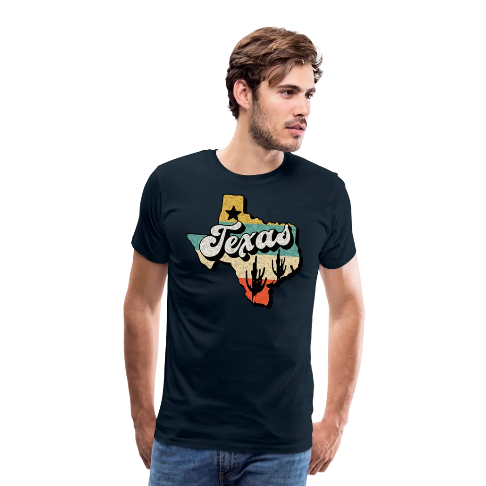 Retro Texan Vibes: Premium Cotton Shirt with Vintage Texas Logo