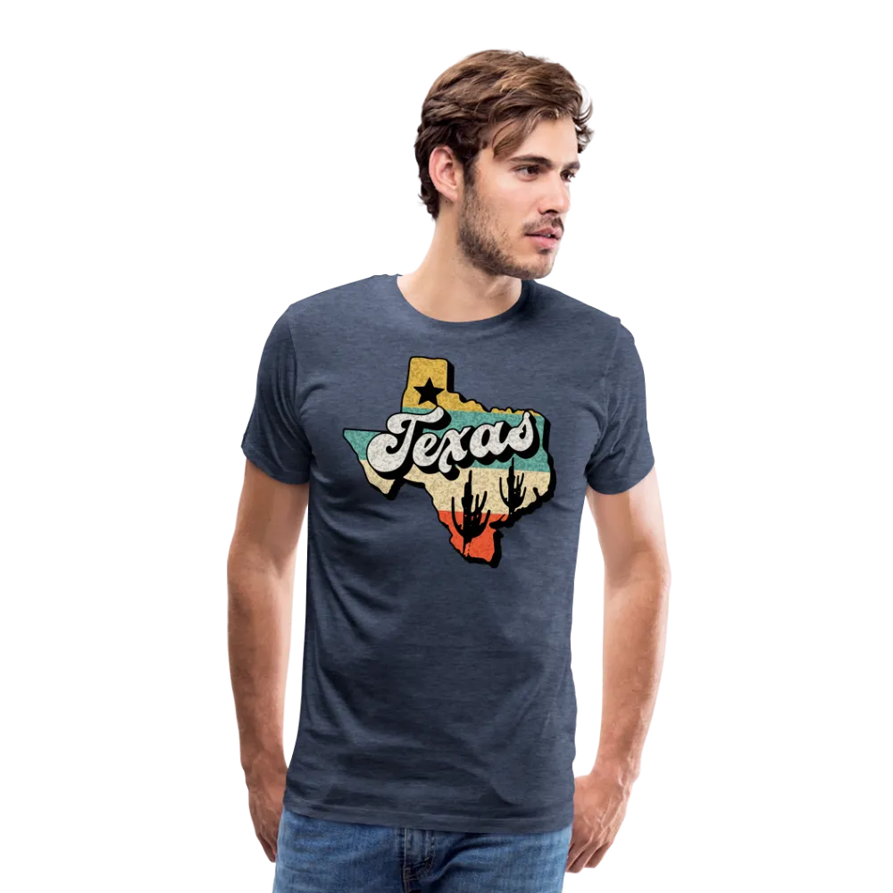 Retro Texan Vibes: Premium Cotton Shirt with Vintage Texas Logo