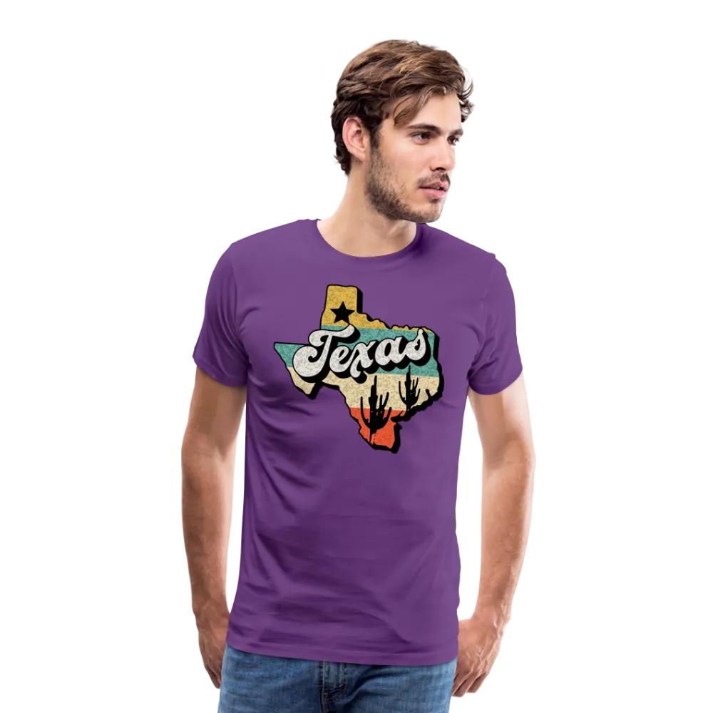 Retro Texan Vibes: Premium Cotton Shirt with Vintage Texas Logo