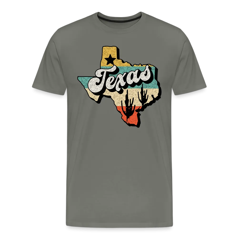 Retro Texan Vibes: Premium Cotton Shirt with Vintage Texas Logo