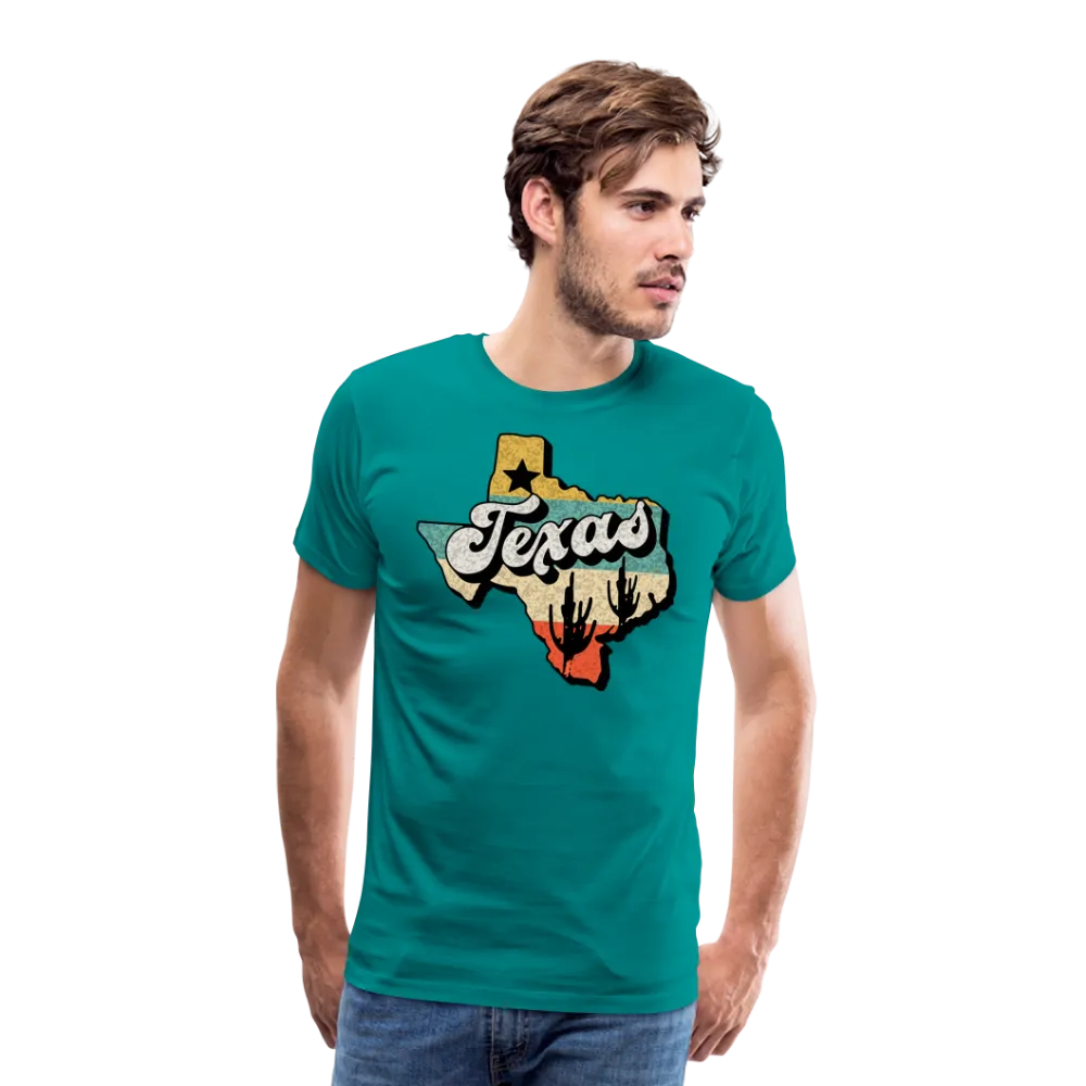 Retro Texan Vibes: Premium Cotton Shirt with Vintage Texas Logo