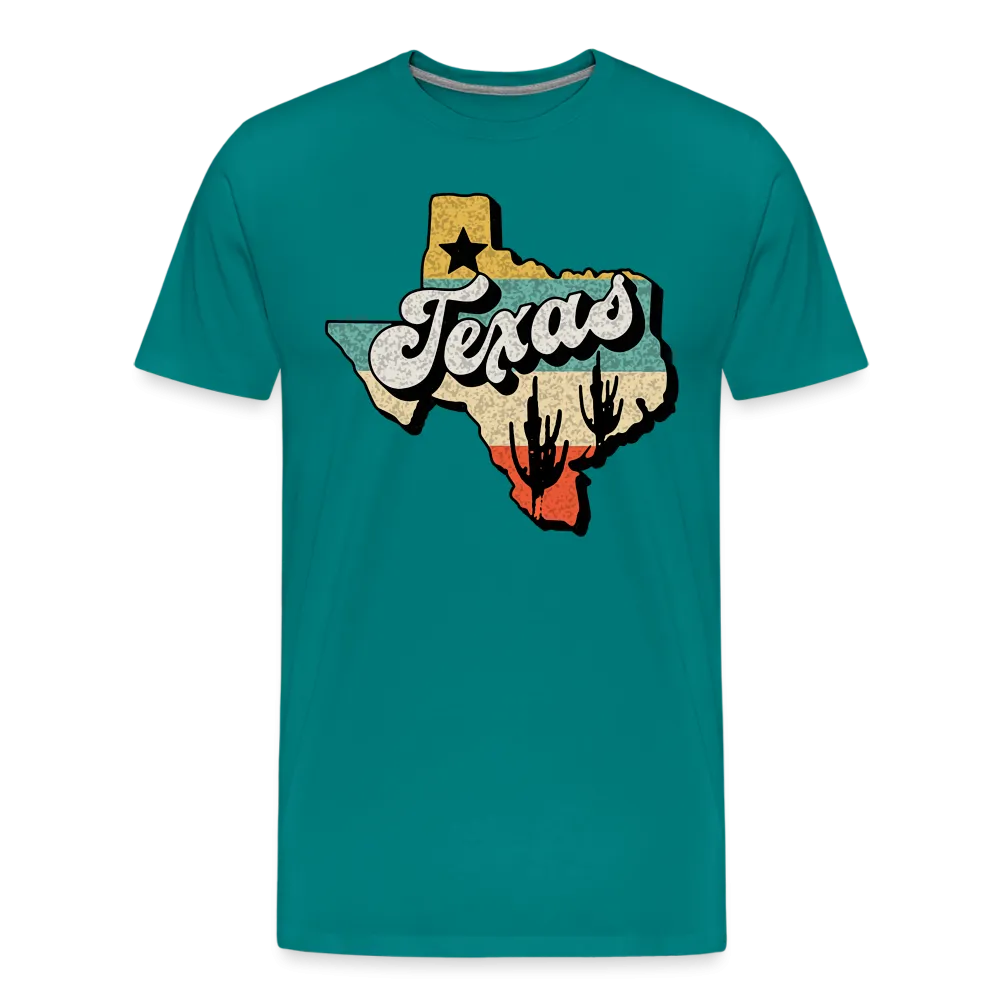 Retro Texan Vibes: Premium Cotton Shirt with Vintage Texas Logo