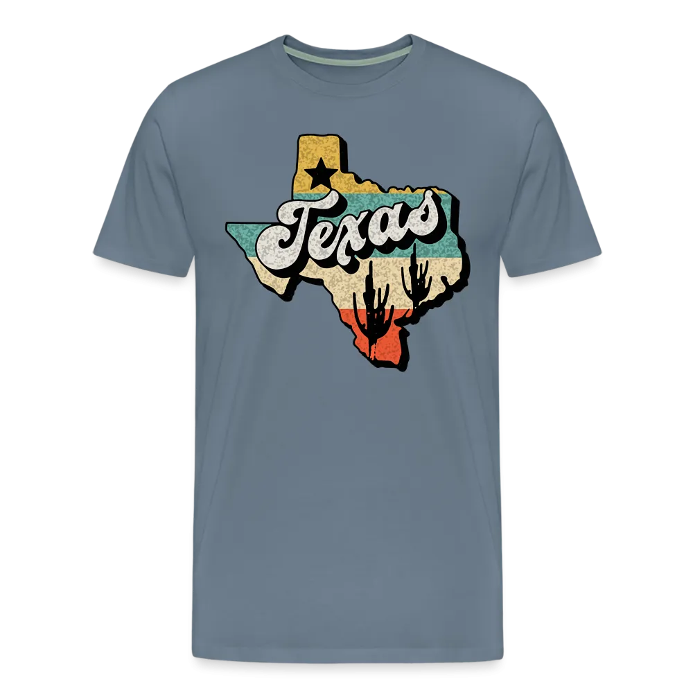 Retro Texan Vibes: Premium Cotton Shirt with Vintage Texas Logo