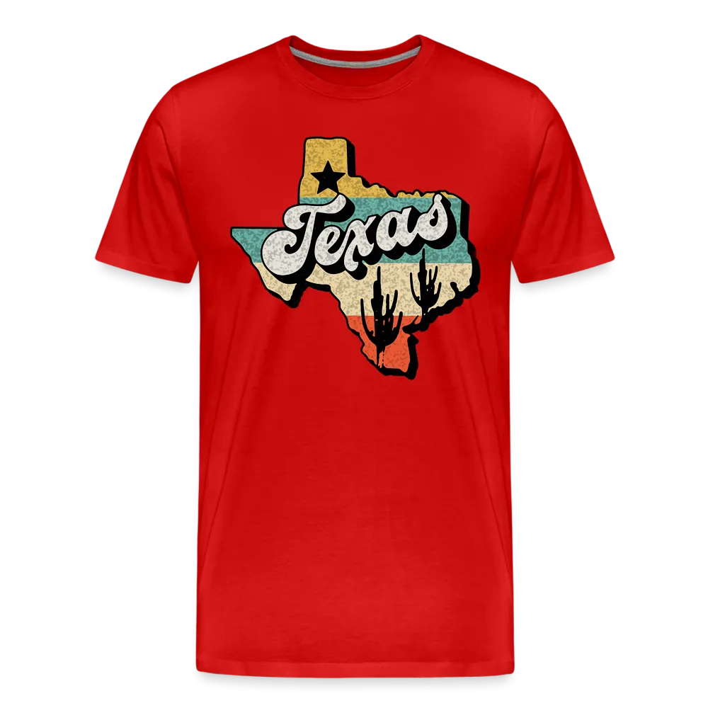 Retro Texan Vibes: Premium Cotton Shirt with Vintage Texas Logo