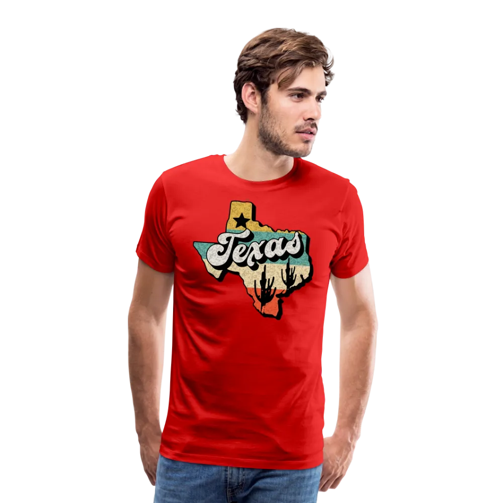 Retro Texan Vibes: Premium Cotton Shirt with Vintage Texas Logo