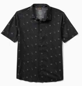 ROARK - Bless Up Breathable Stretch Shirt - Basquiat / Black